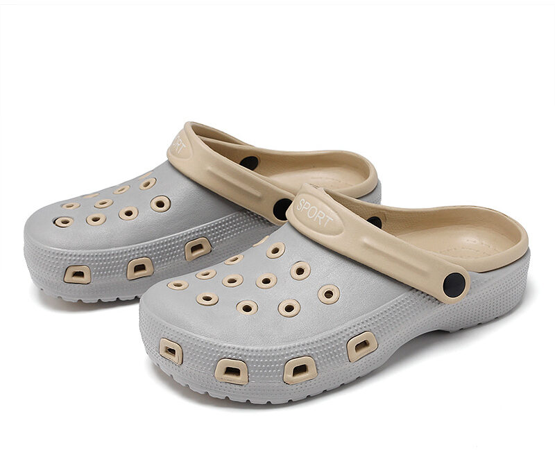 Men summer crocs with customizable materials